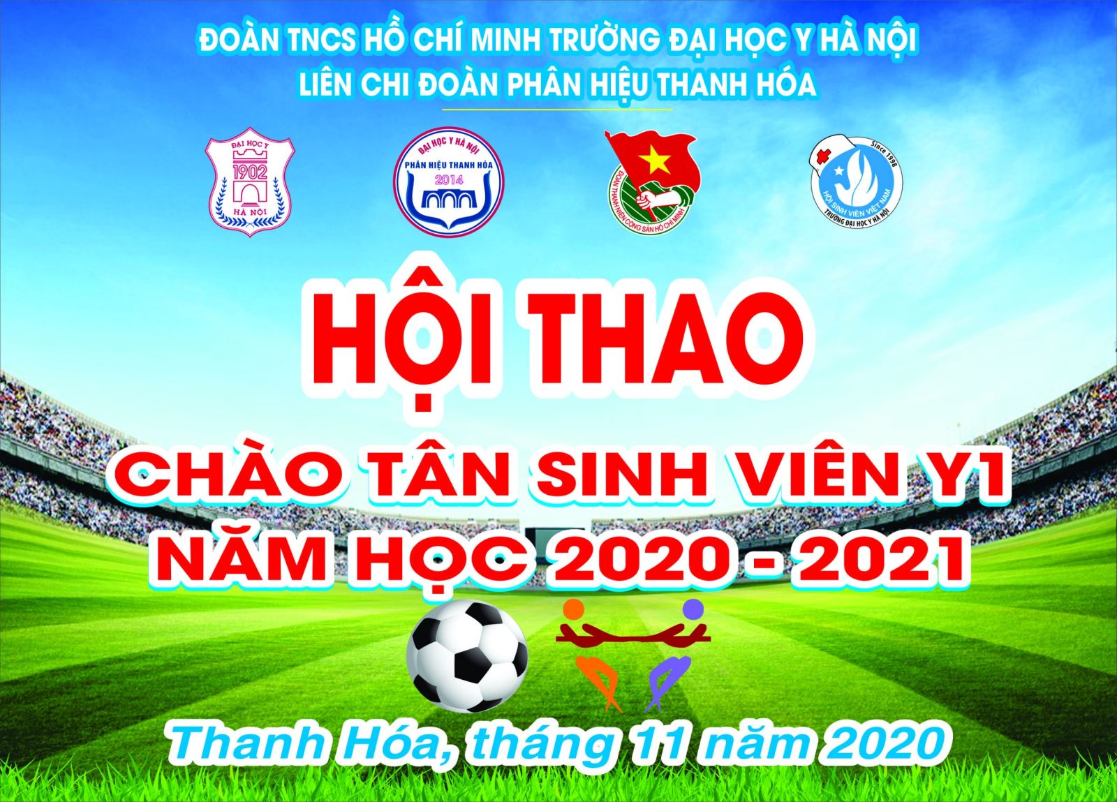 Hội Thao Chào Tân Sinh Viên Y1 Năm Học 2020-2021- Phân Hiệu Trường Đhy Hà Nội Tại Thanh Hóa.